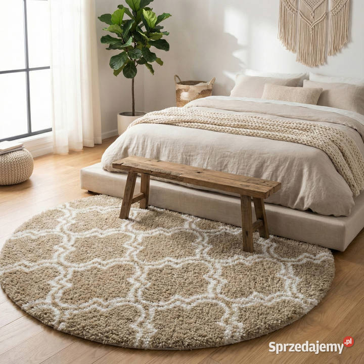 Dywan okrągły do salonu shaggy DECOR Opole sprzedam