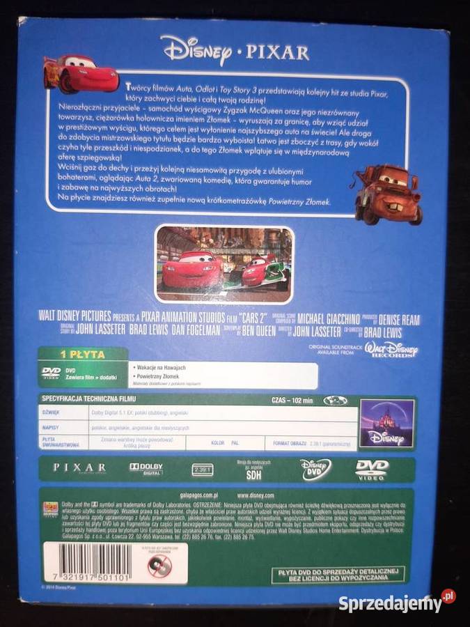 Auta 2 DVD Inowrocław