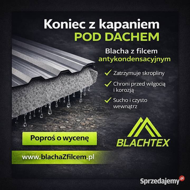 Blacha Trapezowa z filcem na dowolną długość Rzeszów