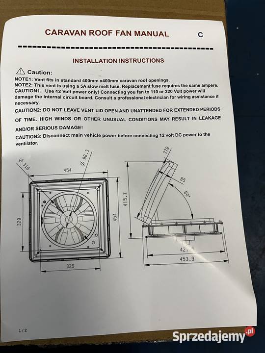 Carawan Roof Fan Manual Wrocław