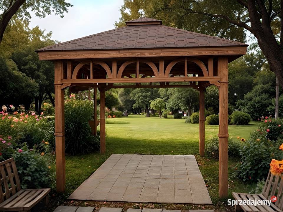 ALTANA 6 3x3m Eleganckie Półokrągłe Podpory