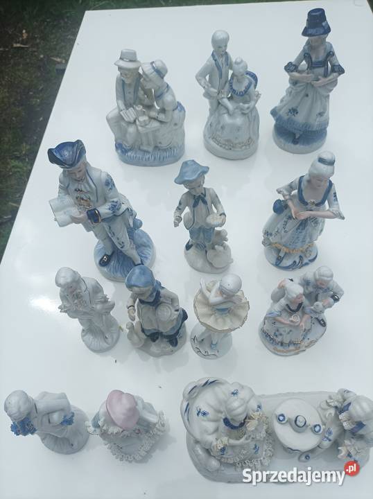 Figurki porcelanowe komplet Sterdyń