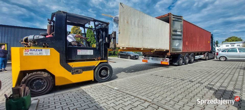 Usługi wózkiem widłowym Rozładunek towarów Transport specjalistyczny małopolskie