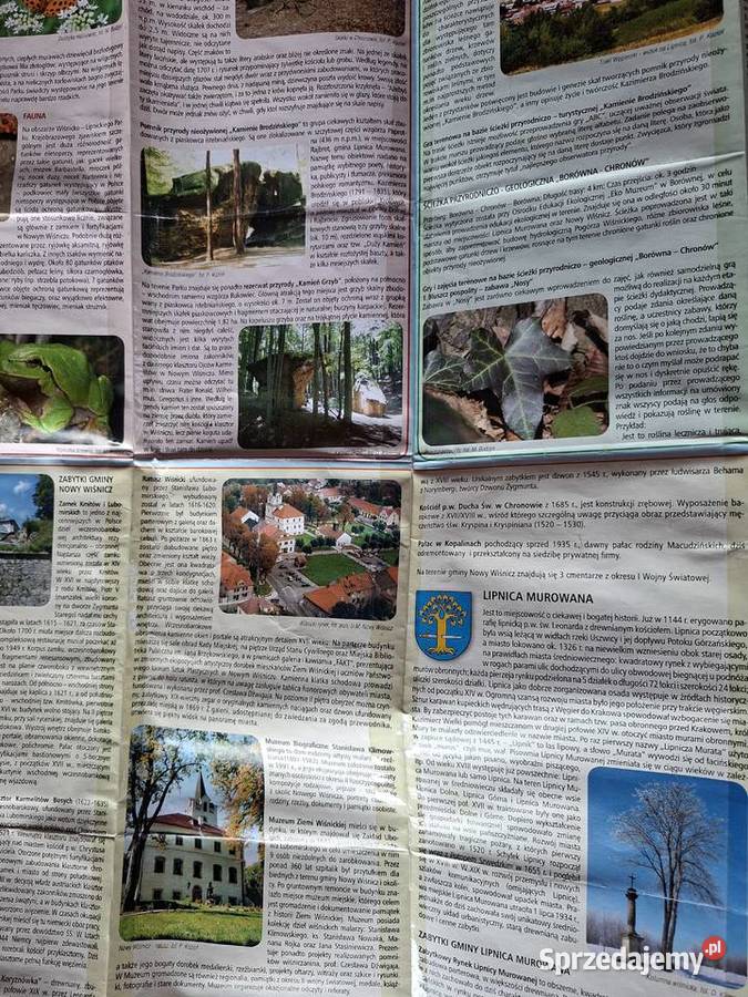WiśnickoLipnicki Park Krajobrazowy 130 000 mapa Mapy i przewodniki