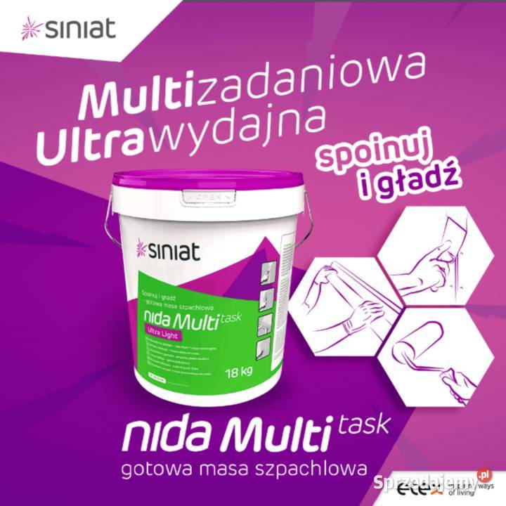 SINIAT Multi Task 18 lekka gotowa masa Cementy i zaprawy Gdów