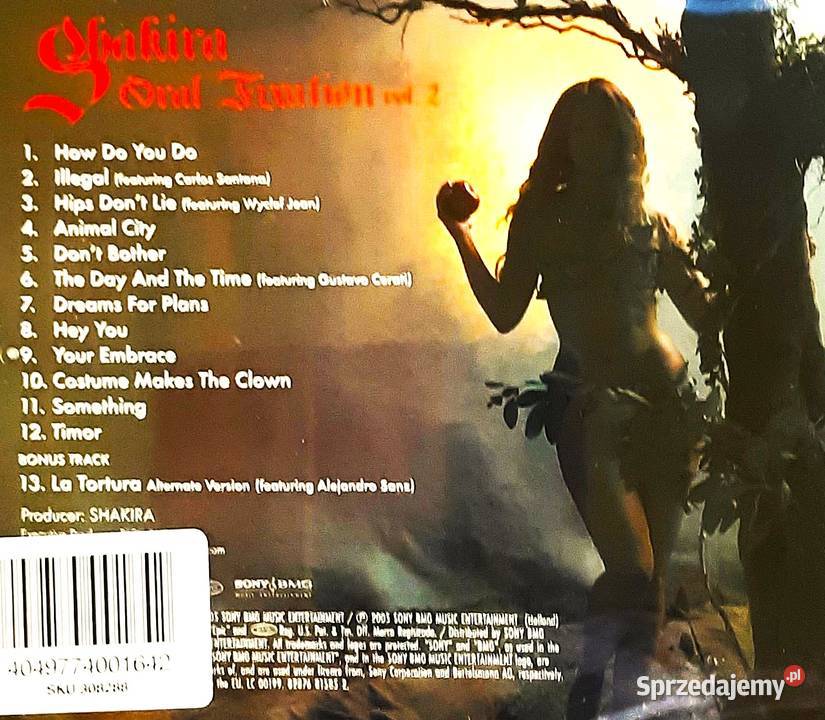 CD Nowa Wspaniały Album CD SHAKIRA Album Oral pop Bytom