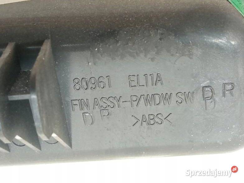 PRZEŁĄCZNIK SZYB LEWY PRZÓD 80961EL11A Nissan sprzedam