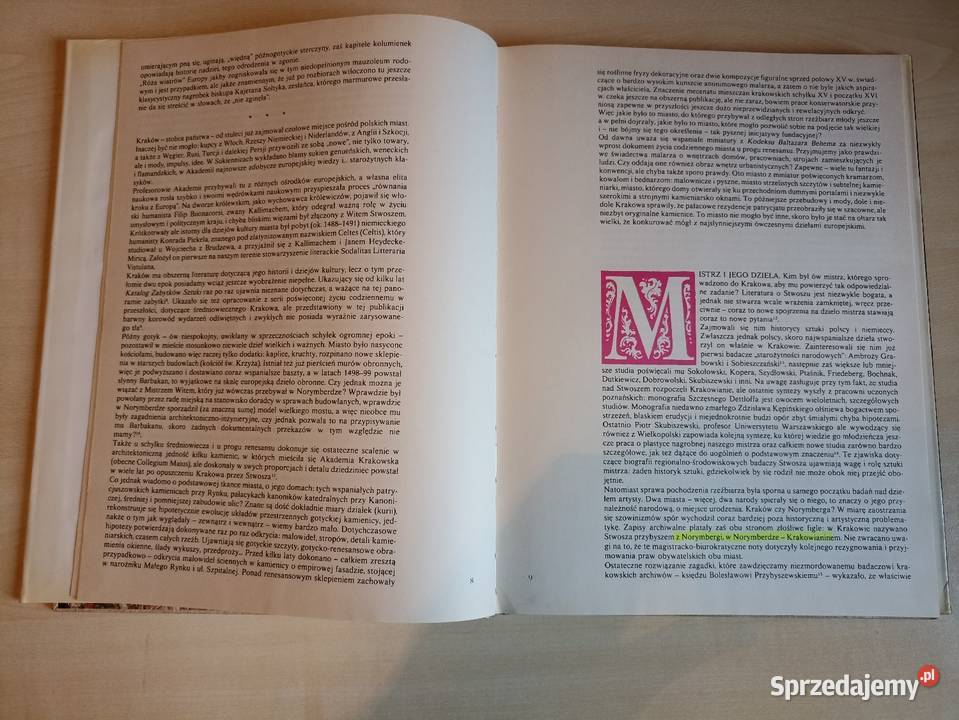 Tadeusz Chrzanowski Ołtarz Mariacki Wita Stwosza ISBN 8322321104 małopolskie