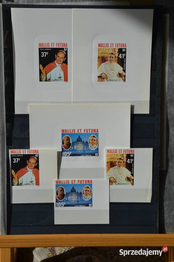 Znaczki Papieże Paweł VI i Jan Paweł I Wallis Filatelistyka Sobótka