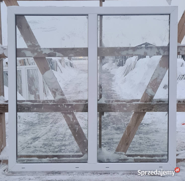 OKNA KacprzaK Witryna 150X145 FIX Używany PCV Okna ścienne Lublin sprzedam