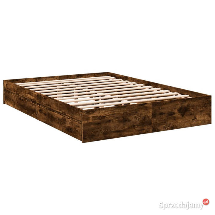 Rama łóżka z szufladami przydymiony dąb 150x200 mazowieckie Warszawa