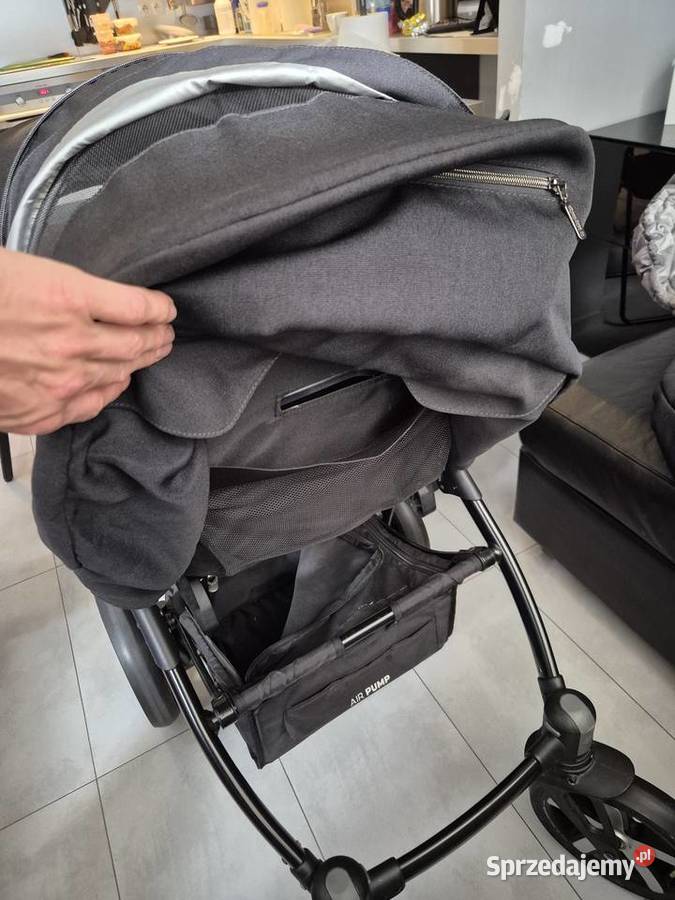 IDEALNY Wózek 2w1 BabyDesign Espiro Husky czarny Warszawa