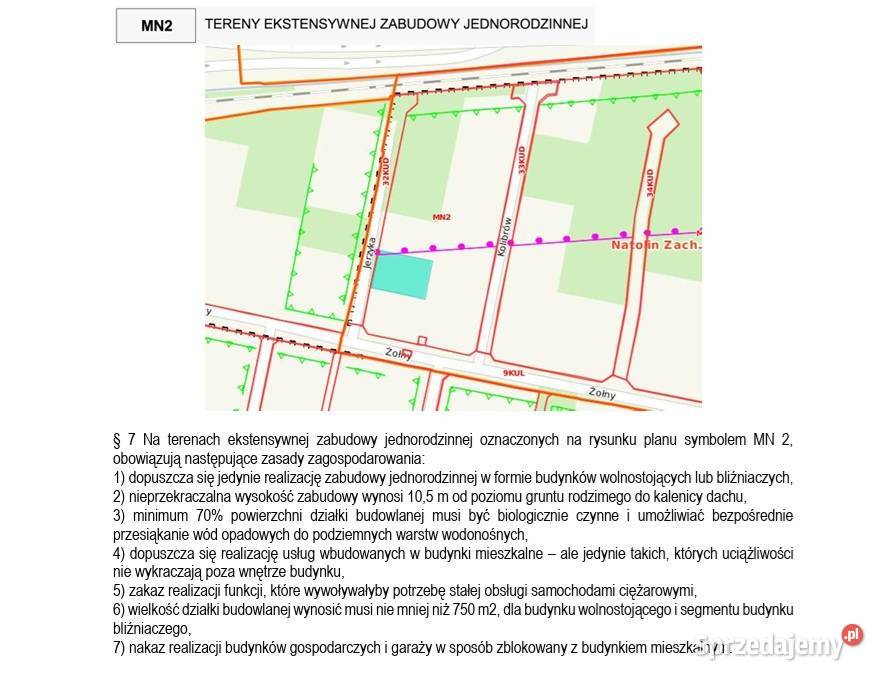 Działka 1021 m pod dom wolnostojącybliźniak 1021m2 Warszawa