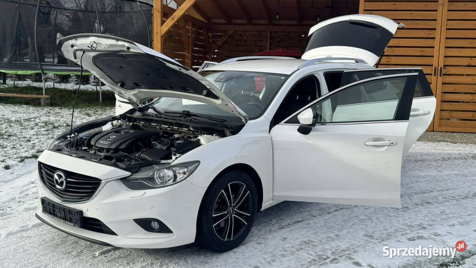 Mazda 6 20 SKYACTIV 165 z Niemiec Biała perła wielofunkcyjna kierownica Strzegom sprzedam