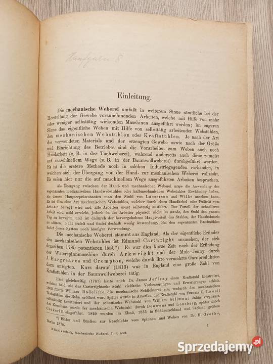 Mechanische Weberei Erste Abteilung Die Kraków