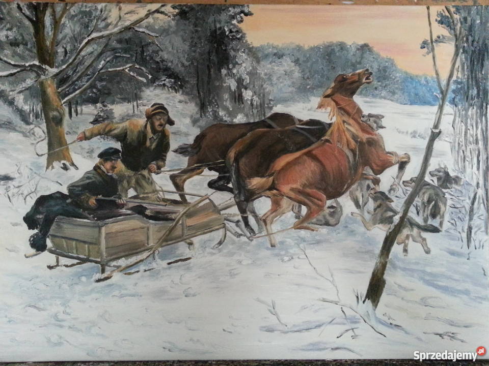 Obraz olejny Trojka Zawoda