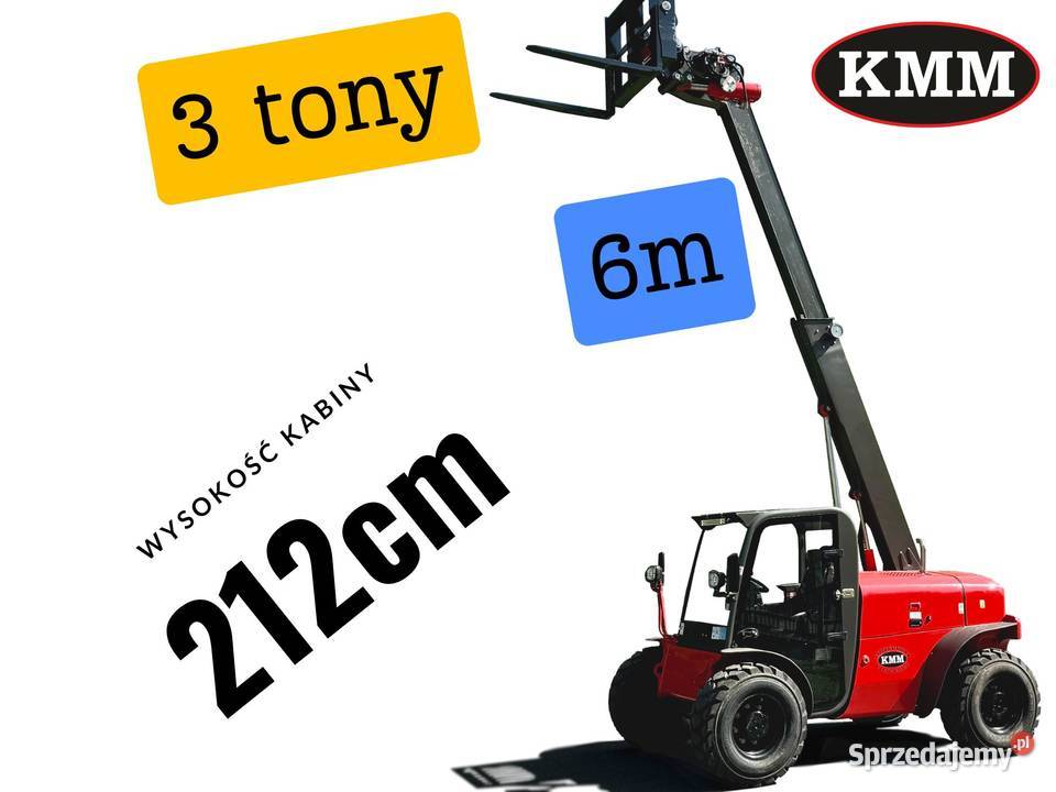 Nowa ładowarka teleskopowa KMM M630 4x4 3t na 6m Suwałki