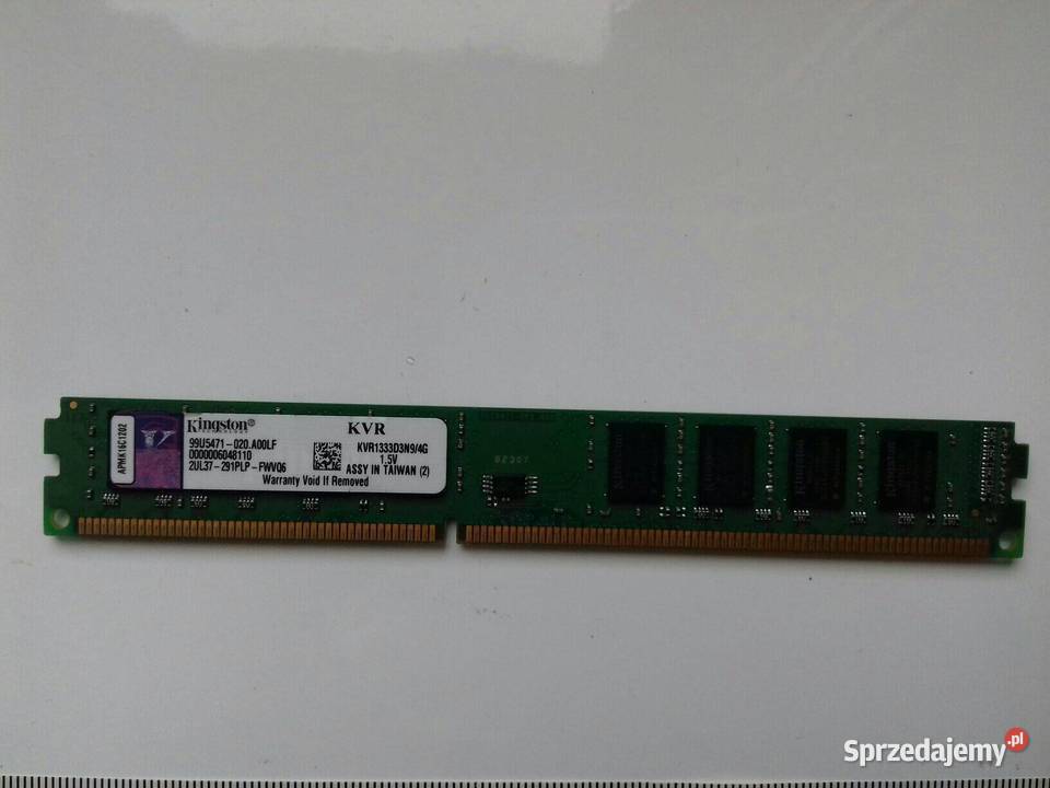 Kingston niskoprofilowy DDR3 4GB 1333MHz Bydgoszcz sprzedam