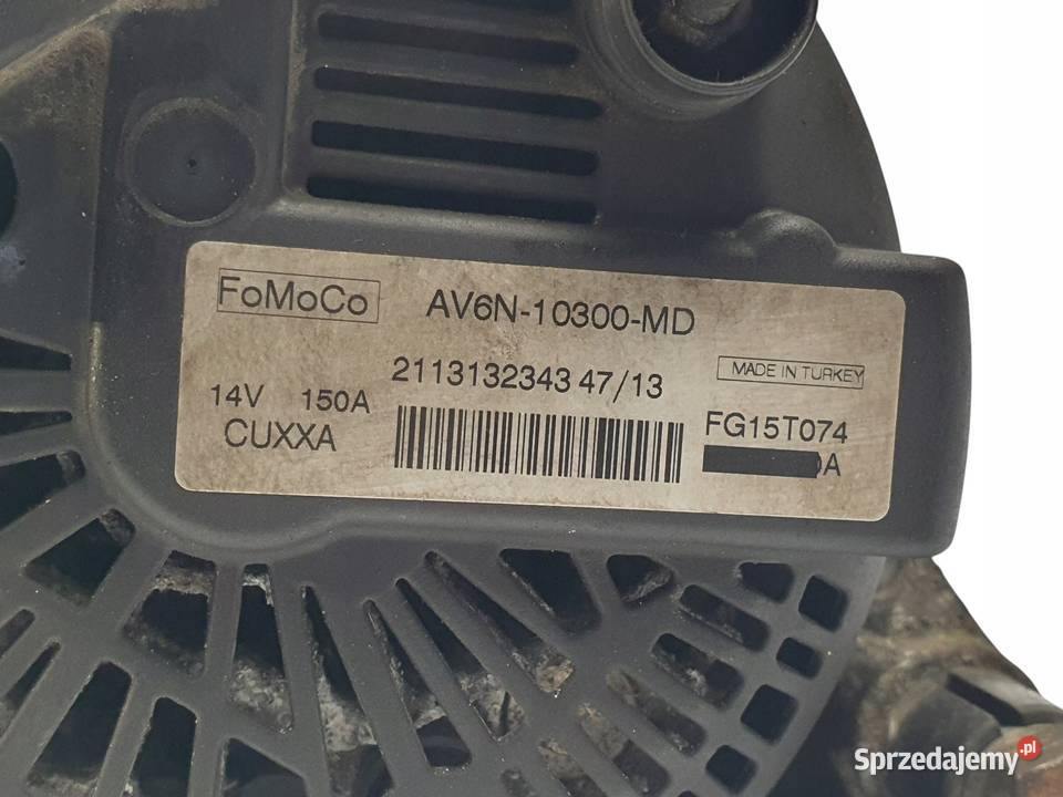 ALTERNATOR Ford Fiesta VII 15 TDCI AV6N10300MD Chełm