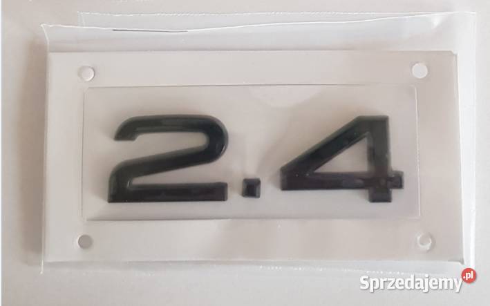 NOWY czarny znaczek 24 emblemat klejany logo Zamość