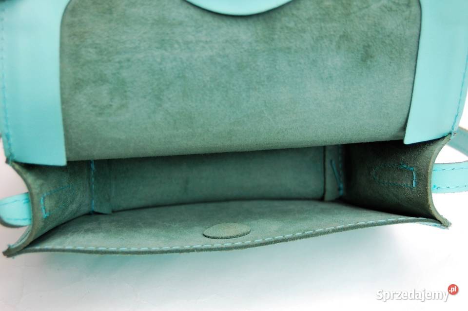 Torebka Batycki Lucky S miętowa turkusowa skóra 17.5cm Lublin