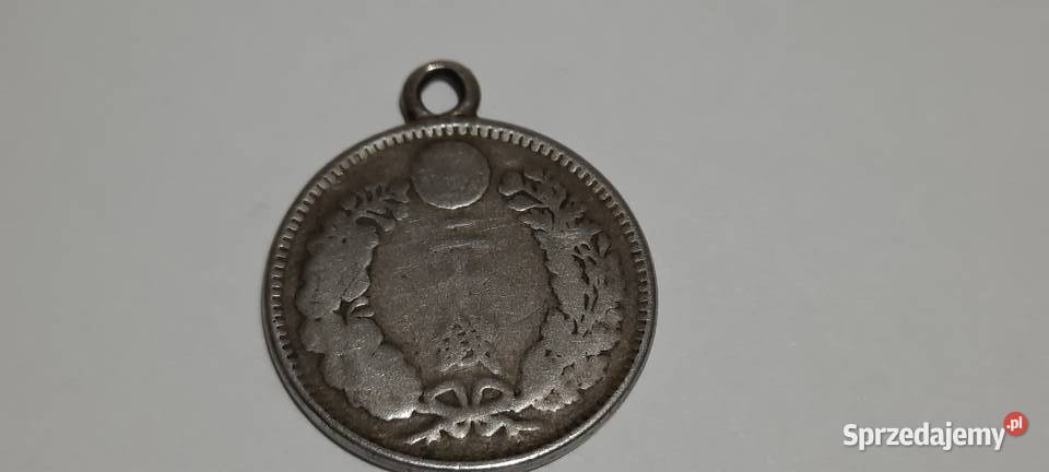 moneta Japonia 20 senów 18731905 przerobiona na Numizmatyka
