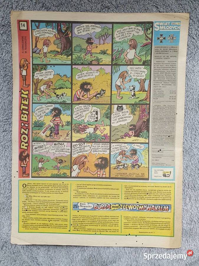 Świat Młodych numer 1191977 komiks Henryka Gdynia