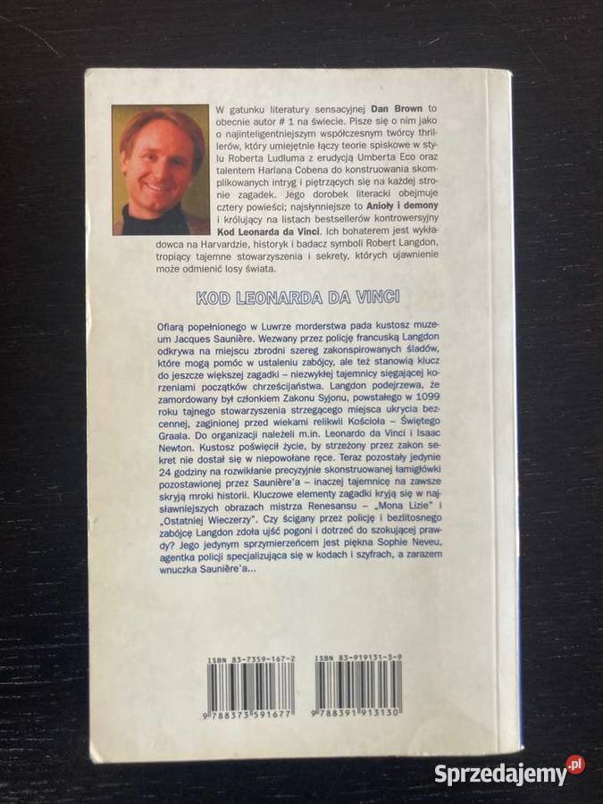 Dan Brown Kod Leonarda da Vinci Elbląg sprzedam