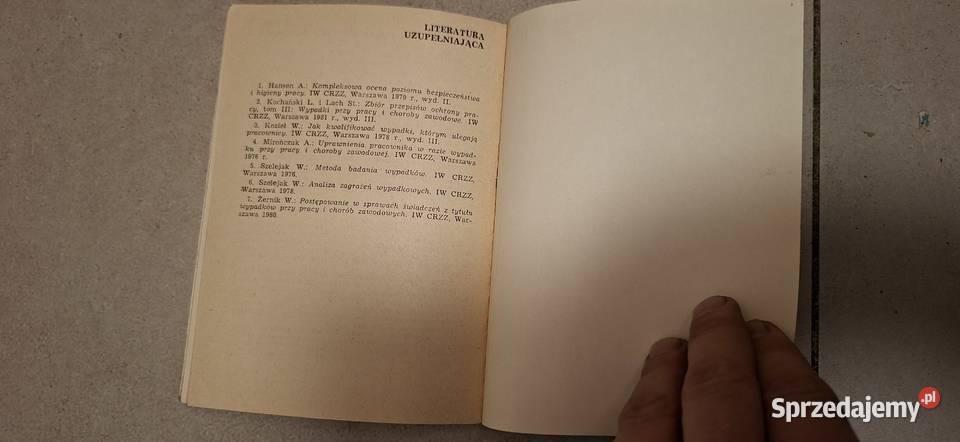 Pierwsze wydanie z 1981 Dochodzenie powypadkowe Łęczyca