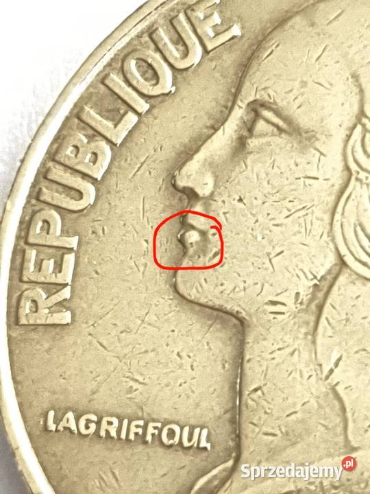 20 centimes z 1963rFrancjaPiękna moneta ze Żary