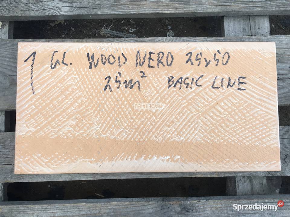 Glazura płytka scienna wood nero 25x50 firmy Reguły sprzedam