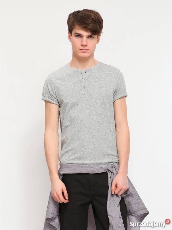 Szary Tshirt męski Troll Olkusz