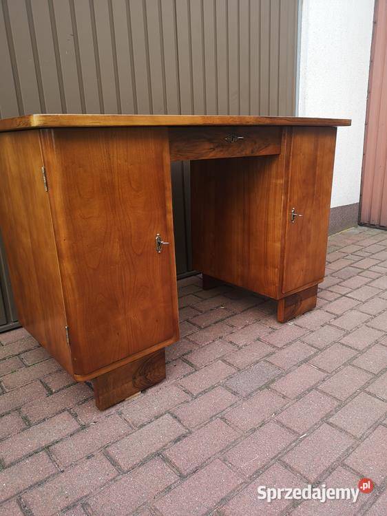 Biurko ARTDECO Orzech Zgrabne Stare Antyk Swarzędz