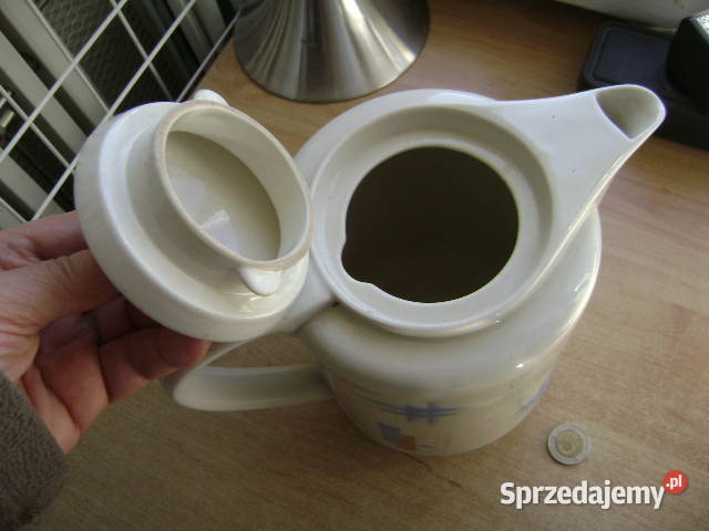 Starocie z PRL Dzbanek na kawę polski Porcelana i szkło Gdynia
