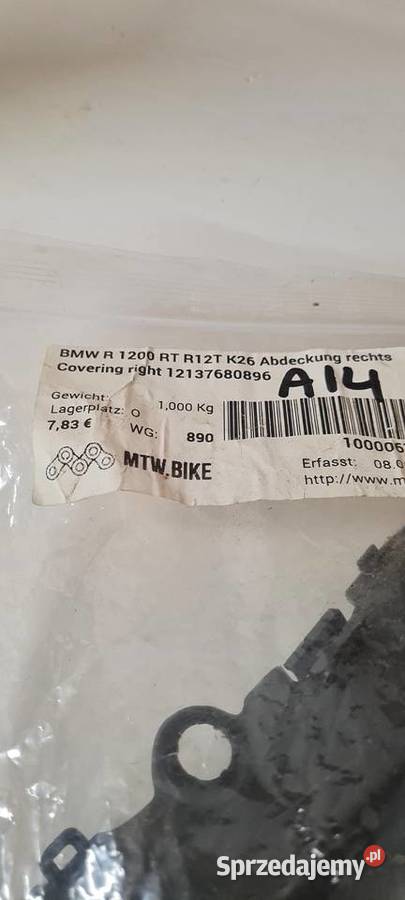 BMW R 1200 RT GS K26 OEM 7680896 osłona cewki Warszawa