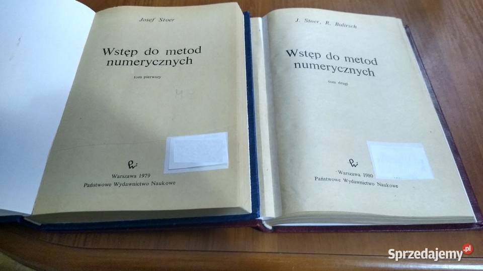 Wstęp do metod numerycznych T 1 2 Josef Stoer