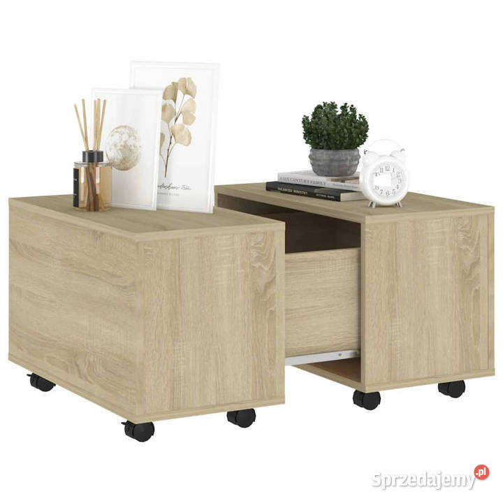 Stolik kawowy dąb sonoma 60x60x38 materiał mazowieckie Warszawa