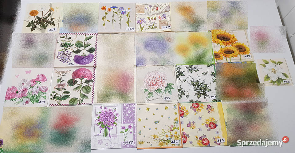 Serwetki decoupage zestawy 1 12 Rękodzieło Siemianowice Śląskie