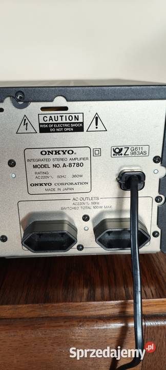 Wzmacniacz Onkyo Integra A 8780 Wzmacniacze i pokrewne mazowieckie Sochocin