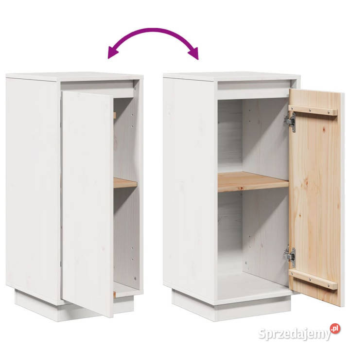 Szafka biała 315 x 34 x 75 lite drewno sosnowe Warszawa