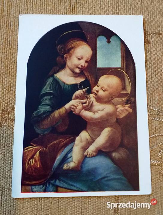 OBRAZ OLEJNY MADONNA BENOIS Z 1478 ROKU LEONARDO lubelskie sprzedam