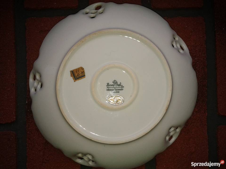 Talerz porcelanowy niemieckiej wytwórni Skierbieszów