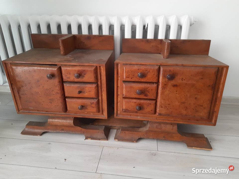 Meble art deco szafki nocne do renowacji Nocne Trzebinia sprzedam