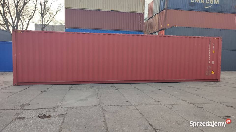 Kontener morski 40 HC High Cube 12 metrowy Pewny