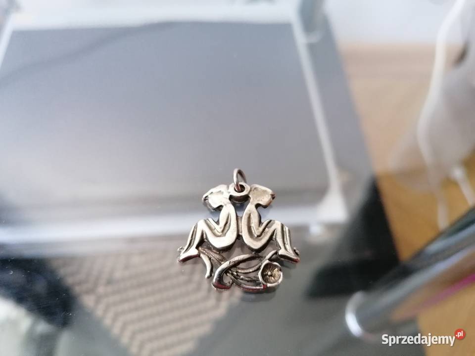 ZAWIESZKA ZODIAK BLIŹNIĘTA ZE STALI