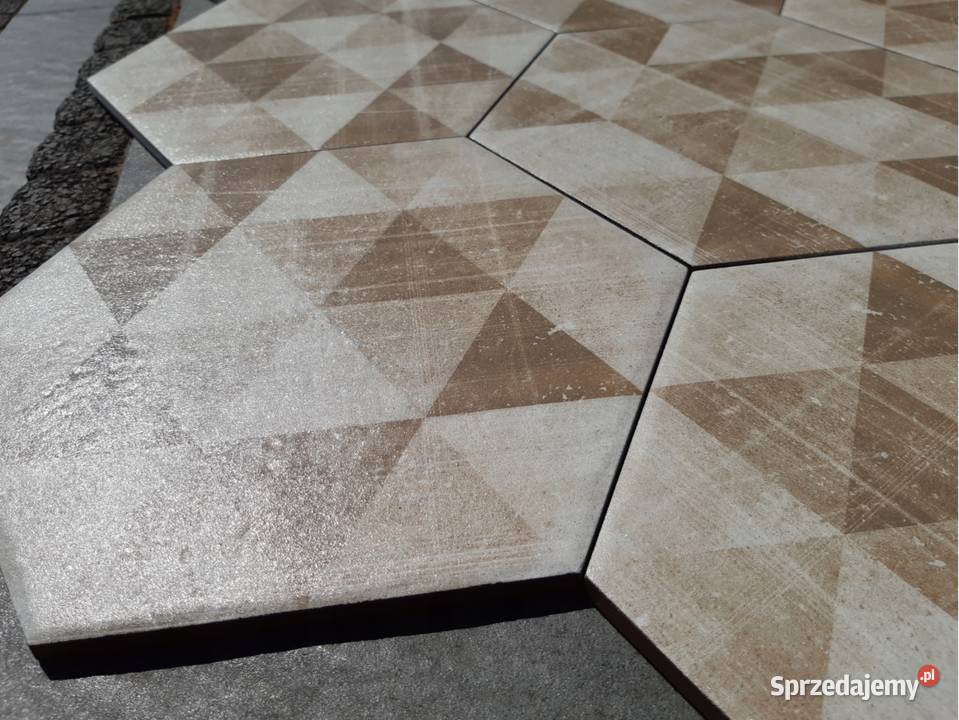 Płytki HEXAGON HEX UNIWERSUM MOTYW CREMA 26X26 łódzkie Opoczno