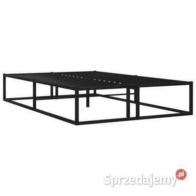vidaXL Rama łóżka czarna metalowa 120 x 200 Meble Warszawa