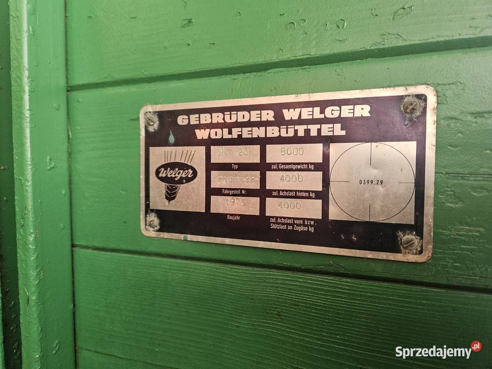 Przyczepa wywrotka trójstronna 4T nieuszkodzony Jarosław