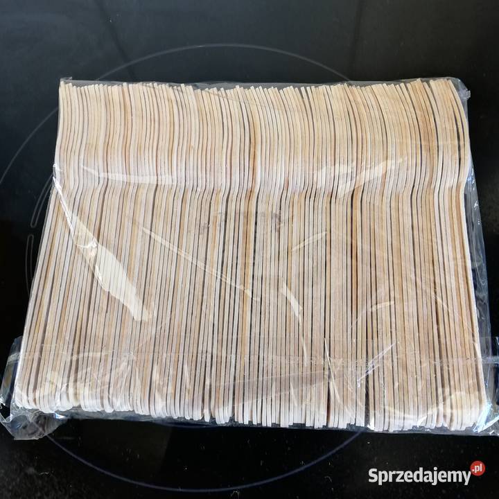 Widelec drewniany 100 widelce drewniane Sieradz