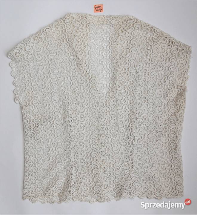Bluzka koronkowa biała bolero M L bawełna Bluzki i koszule Lublin